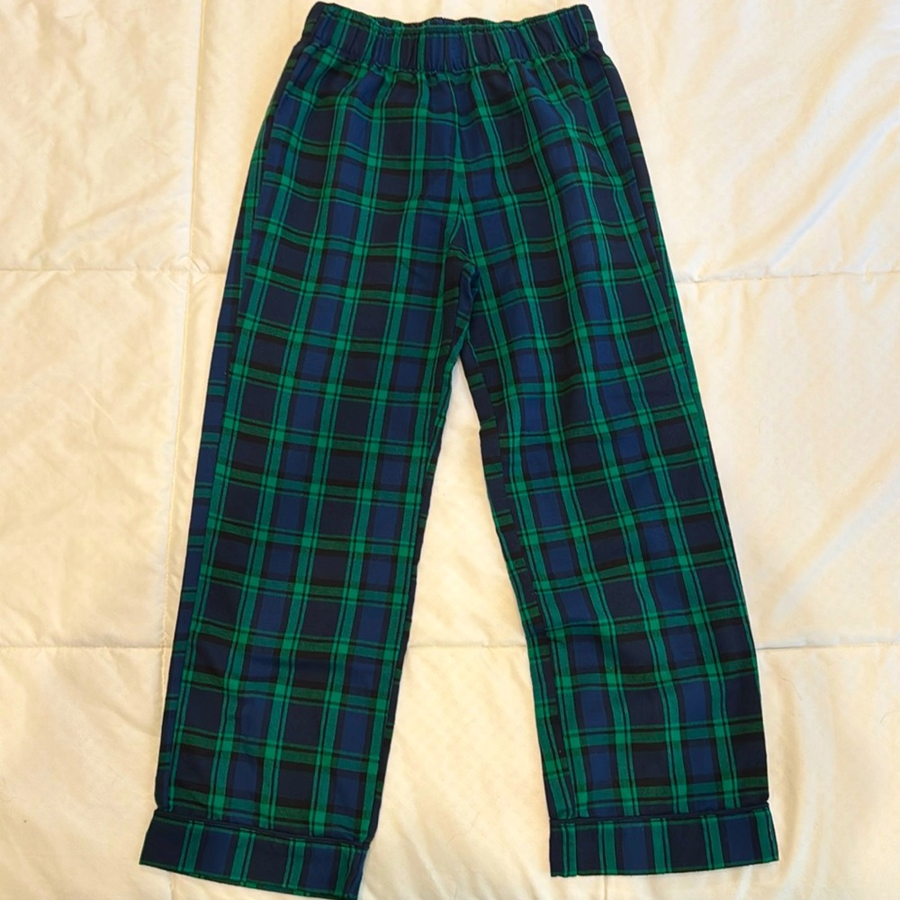 Crewcuts light flannel plaid pajama pant